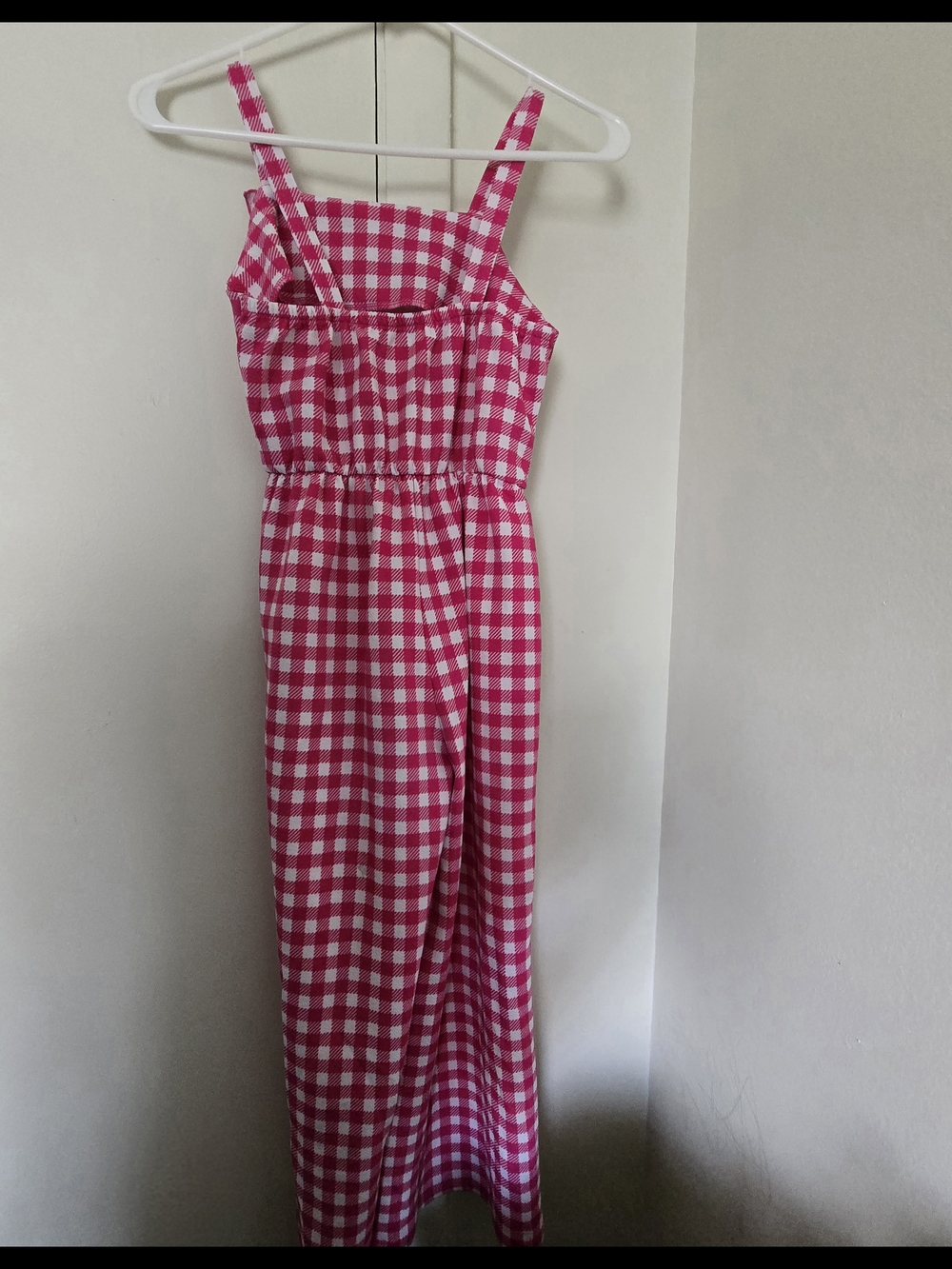 💖=3/$20 Lily Bleu Pink and White Gingham Romper - Picture 6 of 7